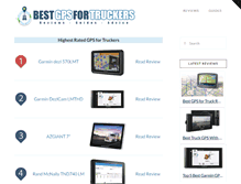 Tablet Screenshot of bestgpsfortruckers.com